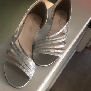 Silver shoes